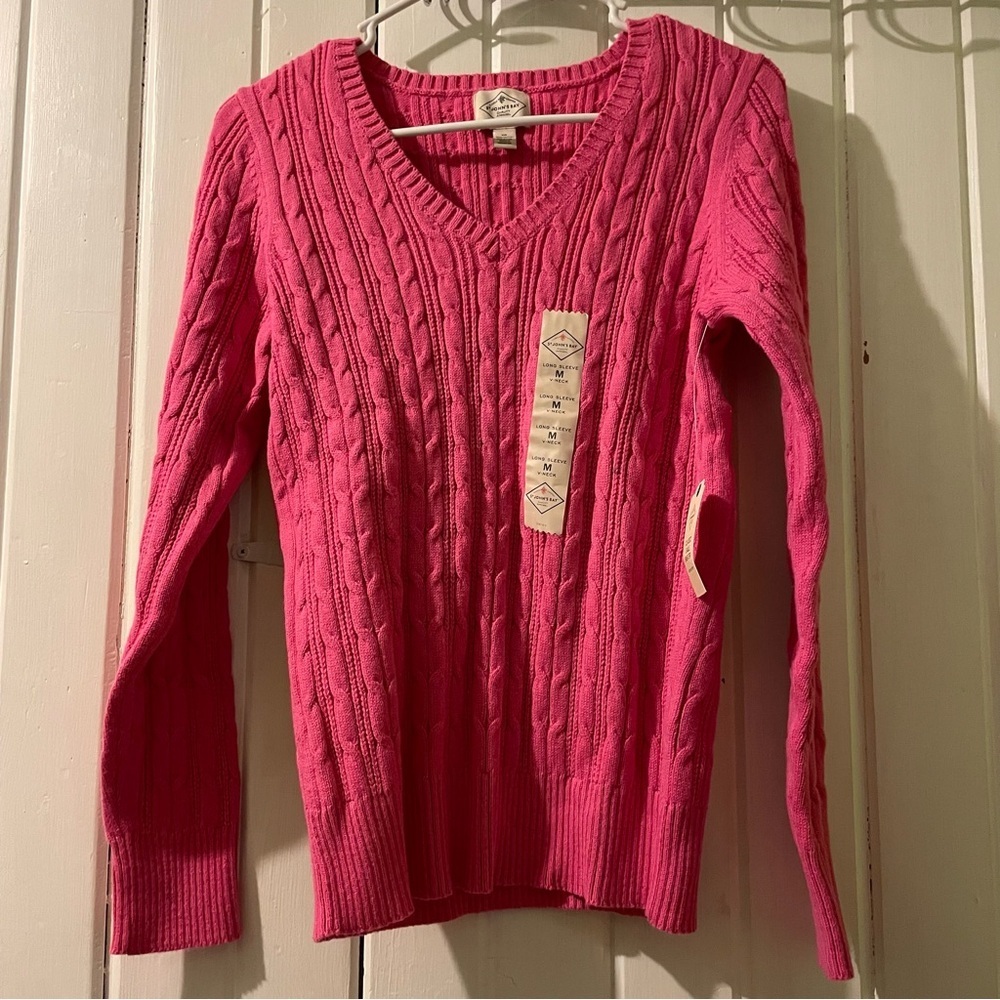 St. John’s Bay bundle of 3 cable knit sweaters-size medium NWT - Picture 3 of 5